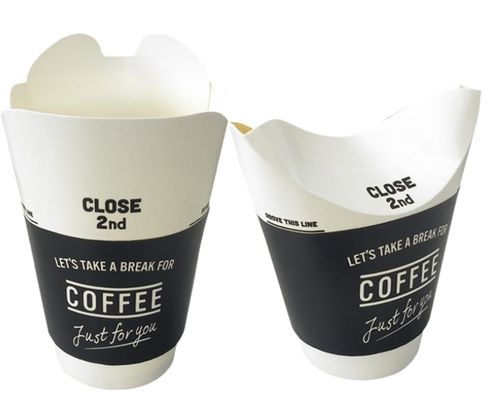 डिस्पोजेबल ब्लैक 8 ऑज़ बटरफ्लाई पेपर कप, हॉट लिक्विड के लिए 230 मिली बटरफ्लाई कप