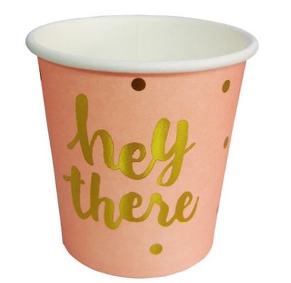 रंगीन अच्छी शैली डिस्पोजेबल स्वाद छोटे कप, पीने और प्रचार के लिए 100 मिलीलीटर पेपर कप