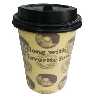 ढक्कन के साथ 9 ऑउंस डिस्पोजेबल कॉफी हॉट ड्रिंक फोम कप