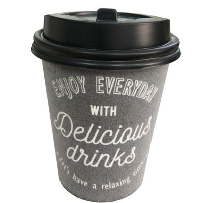 ढक्कन के साथ 9 ऑउंस डिस्पोजेबल कॉफी हॉट ड्रिंक फोम कप