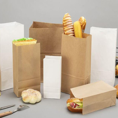 स्वनिर्धारित खाद्य पैकेजिंग कंटेनर ग्रीसप्रूफ व्हाइट और क्राफ्ट बाउल रंग