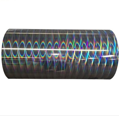 रंग लाल धातुकृत Mylar फिल्म, चांदी सोने धातुकृत पालतू फिल्म 12mic कागज और बॉक्स अस्तर में टुकड़े टुकड़े के लिए
