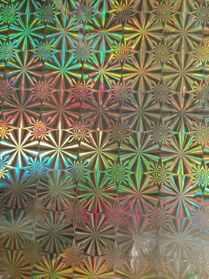 यूवी प्रिंटिंग के लिए उपयोग किया जाने वाला 12mic PET/17mic bopp होलोग्राफिक धातुकृत प्राइमर कोटिंग