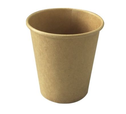 थोक व्यापारी अच्छा क्राफ्ट पेपर स्वाद कप, प्रचार के लिए 100 मिलीलीटर लघु क्षमता पेपर कप