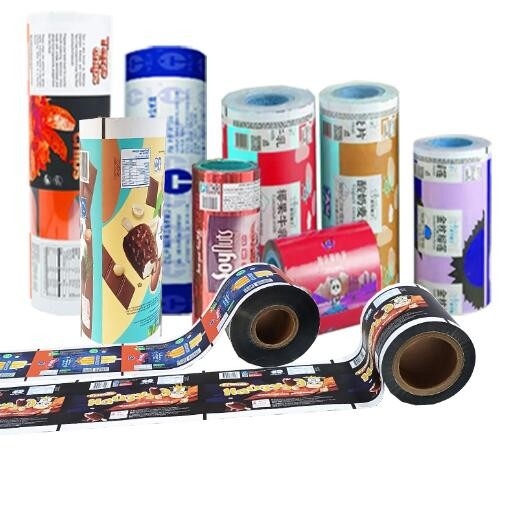 खाद्य पैकेजिंग बैग के लिए रोल पर अनुकूलित मुद्रण 110mic.100mic PET+al+pe फिल्म